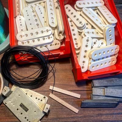 General Vintage Tone  1958 - 1959 PAF Humbucker set for Les Paul holy grail NOS Old greens  Zebra image 12