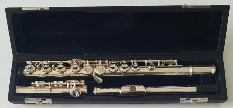 Chase Flute In C - Silver Nickel & Hard Case Beginner Outfit with Flute DVD-- image 1