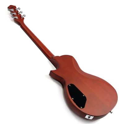 Eart EGLP-610, Roasted Mahogany Solid Body, 3-Way Switch 1 Tone 1 Volume,22 Stainless Steel Frets, Honey Tea image 8