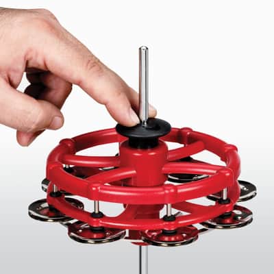 Latin Percussion Click Mutable Hi-Hat Tambourine - Red image 3