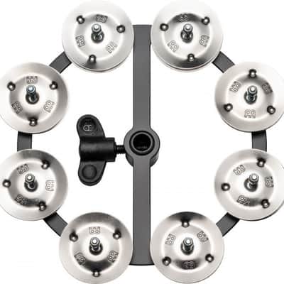 Meinl Percussion 5" Headliner Series Hi-Hat Tambourine - Single Row Stainless Steel Jingles image 2