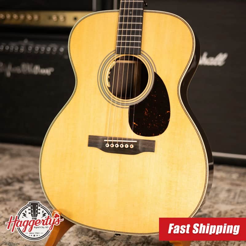 Martin OM-28E Standard Series Acoustic/Electric Guitar with Hardshell Case image 1