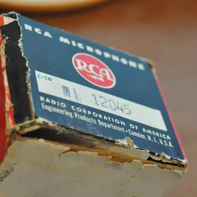 RCA MI 12045 microphone empty box only. Vintage 1950's/1960's image 9