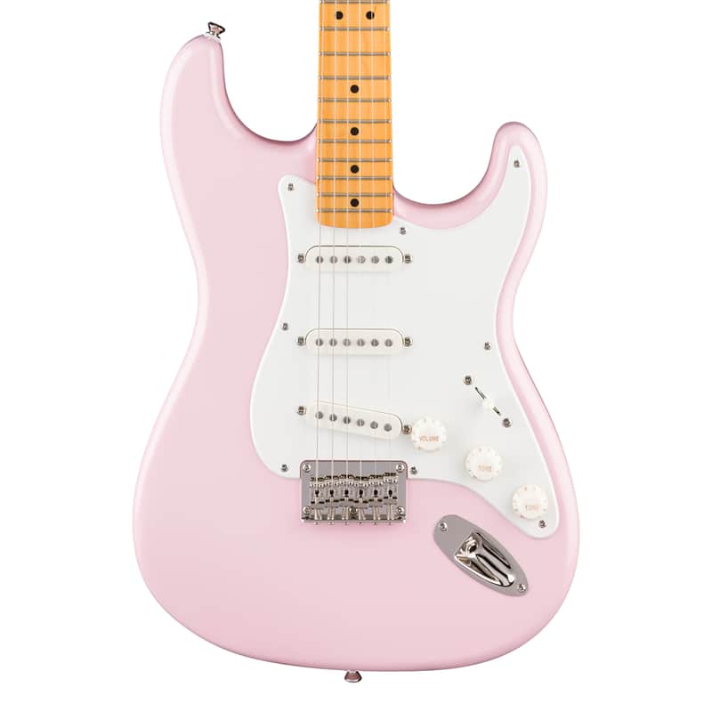 Used Squier Classic Vibe '50s Stratocaster HT - Shell Pink w/Maple FB image 1