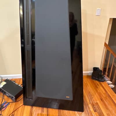 Carver Amazing Platinum MK IV speakers 1980's - Black lacquer image 2