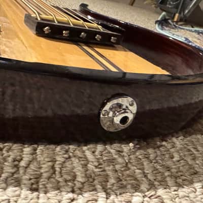 Sojing Bass Guitar - Stained Wood image 6