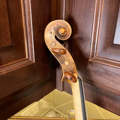 *Video demo* Flamed Fiddle Vintage c. 1880-1910 -Full size 4/4 image 10