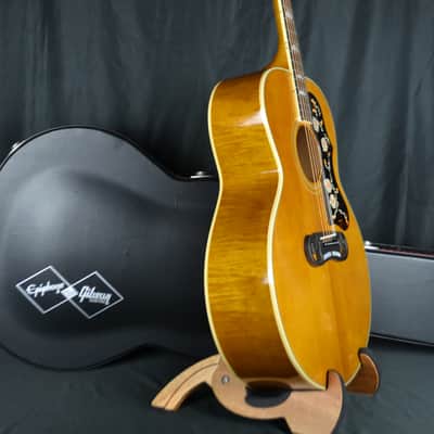 Epiphone Inspired by Gibson 1957 SJ-200 Reissue with Hard Shell Case - Antique Natural image 5