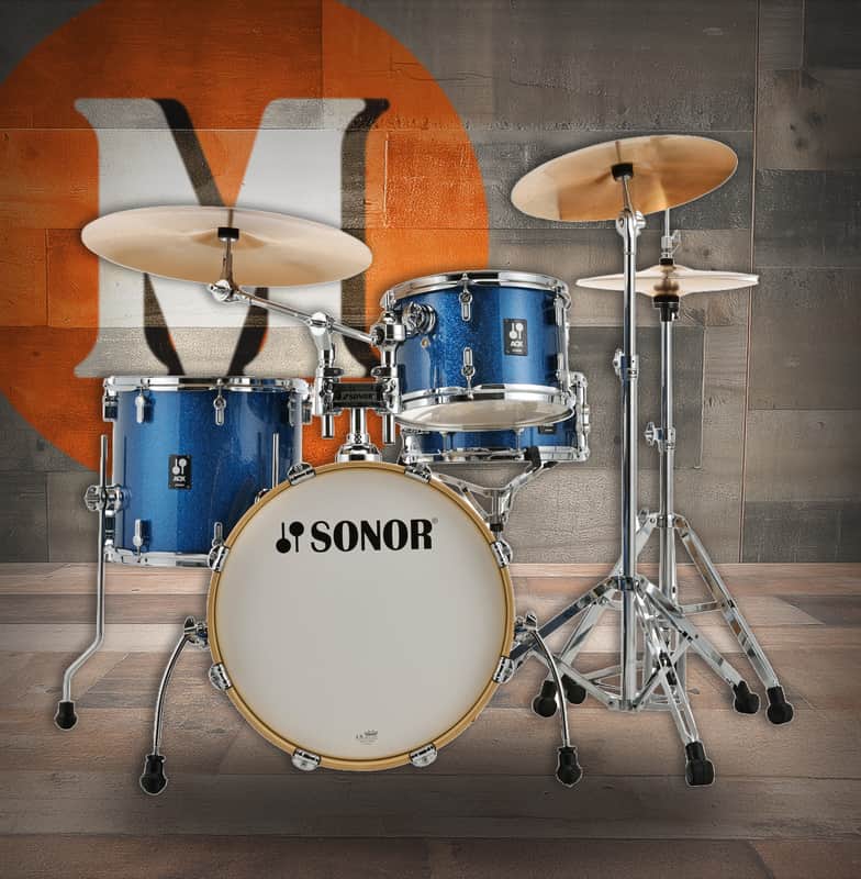 Sonor AQX Jazz Set Blue Ocean Sparkle (AQX-JAZZWMBOS) image 1