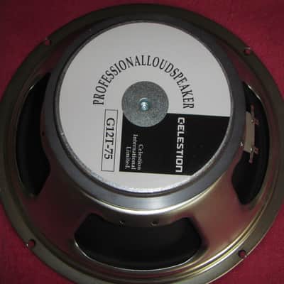 Celestion G12T 75-Watt 12" 8-Ohm Replacement Speaker 2010s - Silver image 1