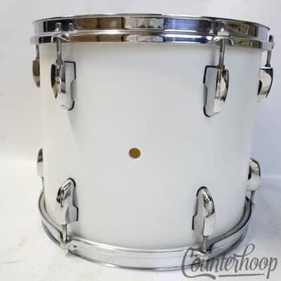 Pearl Masters Custom 12x10"Tom Drum Opal White Lacquer 8Ply 100%Maple Vintage90s imagen 4