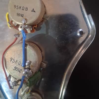 Teisco or similar Vintage Loaded Chrome Pickguard 1960s image 3