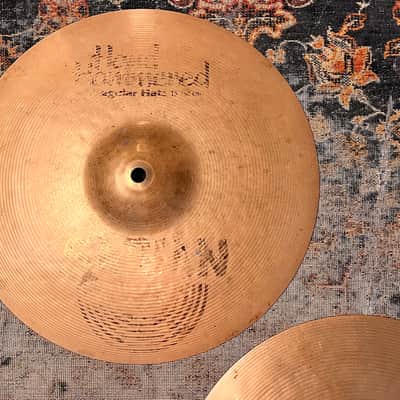 Rare 30 YR Old DARK Crisp Sabian HH 13” Hihats 795 1195 g BRILLIANT! Sound Phenomenal! Listen image 3
