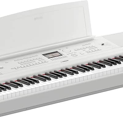 Yamaha DGX-670 88-Key Portable Grand Piano - White - stand sold separately