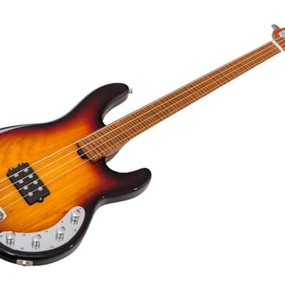 Music Man USA Stingray 4 Fretless BFR Vintage Sierra Burst - Limited Edition image 13