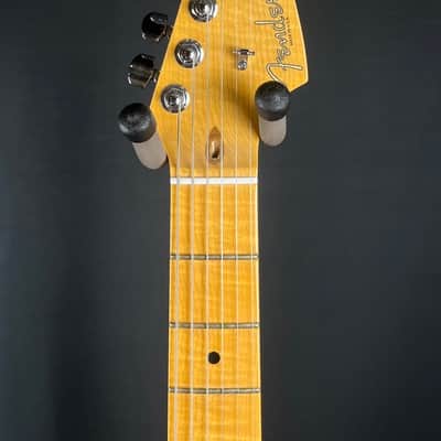 Fender American Select Series Stratocaster w Flame Maple cap 2011 - Gloss Dark Cherry Burst image 3
