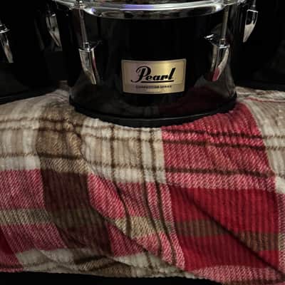 Pearl CMT8023N/C46 Competitor 8 / 10 / 12 / 13" Quad Marching Tenor Set 2010s - Midnight Black image 2