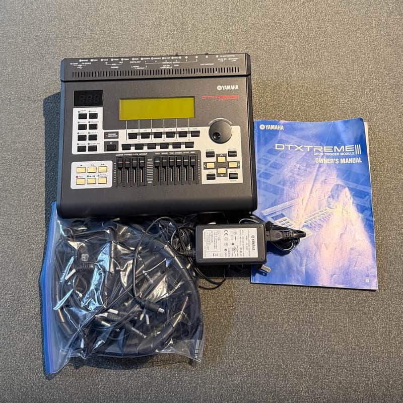 Yamaha DTXtreme 3 / DTX 900 Electronic Drum Module + Cables + Manual // drum set Brain iii image 1
