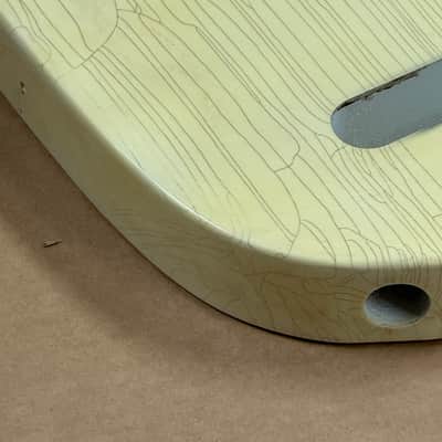 2162g Kohlin Guitars T-Type Roasted Pine replacement body Aged Nitro Relic Butterscotch Made in Sweden fits Fender Telecaster necks image 6