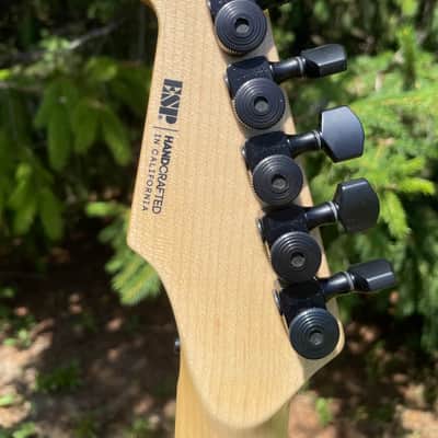 ESP USA M-II FR Black Aqua Burst Satin 2023 - OHSC- Excellent image 11