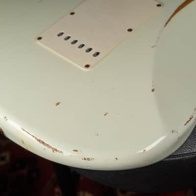 2006 Fender Custom Shop '60 Stratocaster Relic Olympic White w/OHSC image 23