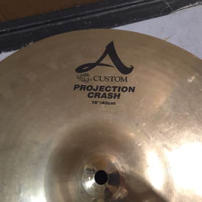 Zildjian 16" A Custom Projection Crash Cymbal 1996 - Present - Brilliant image 2