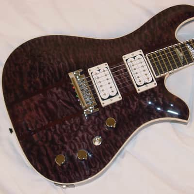 B.C. Rich USA Custom Eagle Archtop Supreme - Trans Black image 17