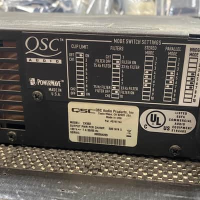 QSC CX502 500 Watt Power Amplifier image 7