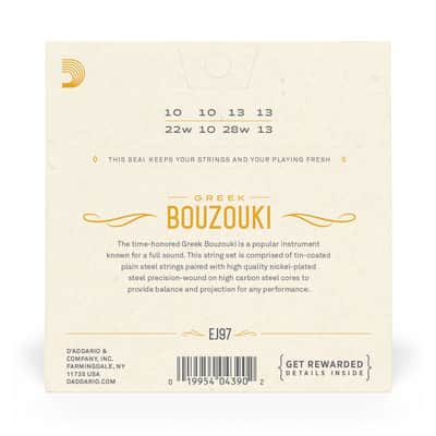 D'Addario Greek Bouzouki Strings Traditional 8-String CFAD image 3