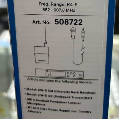 Sennheiser Evolution Wireless Digital Lavalier Set EW-D ME4 (R4-9) image 3