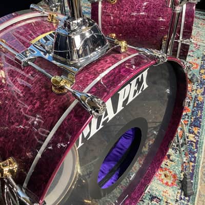 Carmine Appice’s Complete Mapex Orion Series Set, 6-Piece Plus Hardware and Cases! Excellent!! - Birdseye Transparent Violet image 22