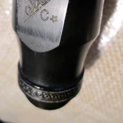 SELMER Vintage Soloist C* Scroll Shank face facing C star France Tenor sax MouthPiece image 1