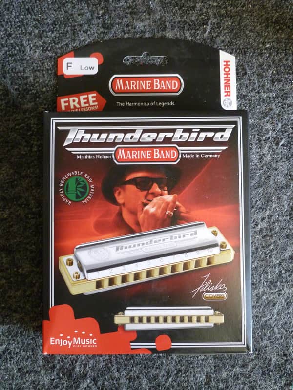 Hohner M2011BXL-F Marine Band Thunderbird Harmonica - Key of Low F image 1