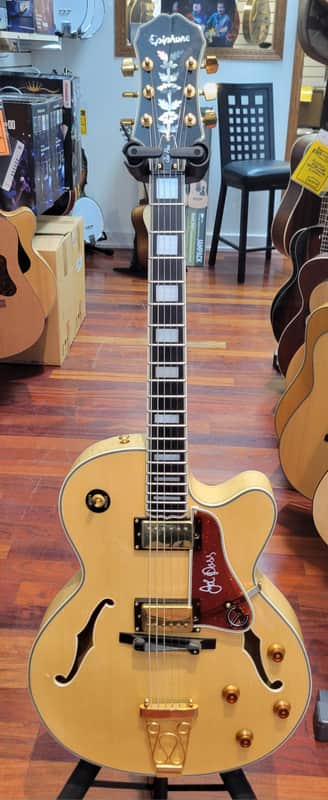 Epiphone Emperor Joe Pass Hollow Body Electric with Hardshell case 1998 - Natural image 1