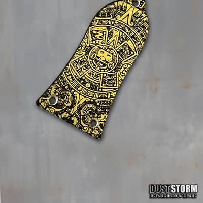 Mayan Truss Rod Cover for Epiphone Les Paul Gold Acrylic Mirror image 3