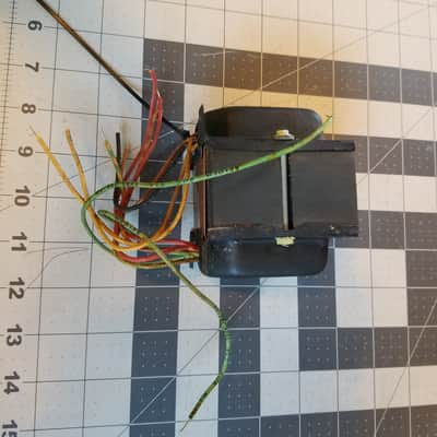 Triwec 12676 VM Power Transformer 360-0-360 / 6.3 / 5V Tested 6L6 5Y3 Tube Amp Vintage 1962 Black Ir image 3
