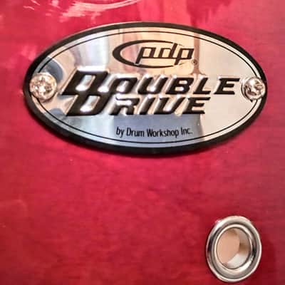 PDP CUSTOM  FLOOR SNARE/TOM - CRIMSON RED MAHOGANY LACQUER - FREE SHIP TO CUSA! image 2