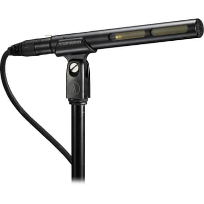 Audio-Technica AT875R Line + Gradient Condenser Microphone with StreamEye Cans50 Professional Studio Headphones image 3