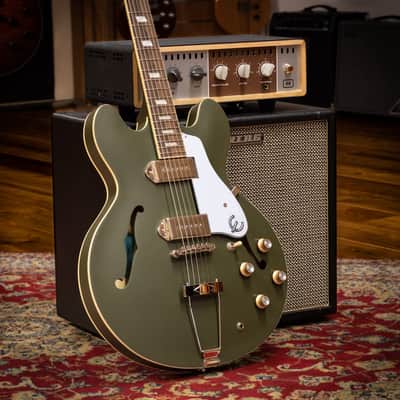 Epiphone Casino Worn Olive Drab image 5