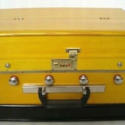 Handmade Harmonium 4 Stopper Double Professional Musial Instrument High Class Sound Yellow image 2