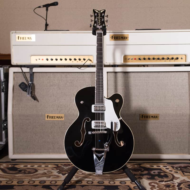 Gretsch G6136SLBP Brian Setzer Signature Black Phoenix Black  owned by Chris Shiflett image 1