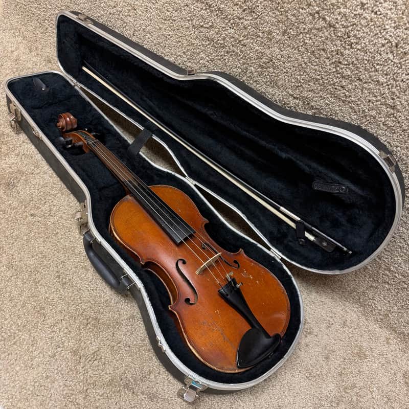 Unlabeled Viola Flame Maple 15" w/ Case & Bow image 1