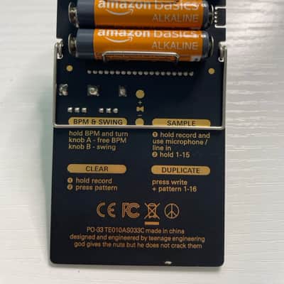 Teenage Engineering PO-33 Pocket Operator K.O! 2018 - Present Black image 3