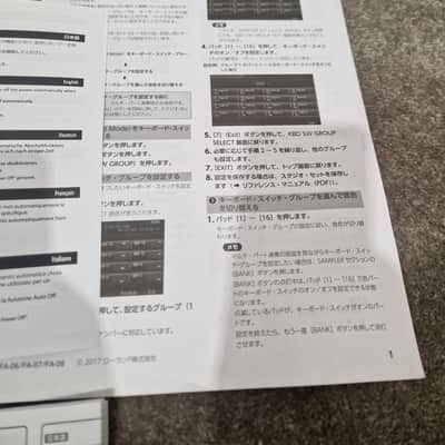 Roland FA-08 - Workstation Keyboard - Black - Excellent w/ Manuals, Power Supply & Soft Case image 23