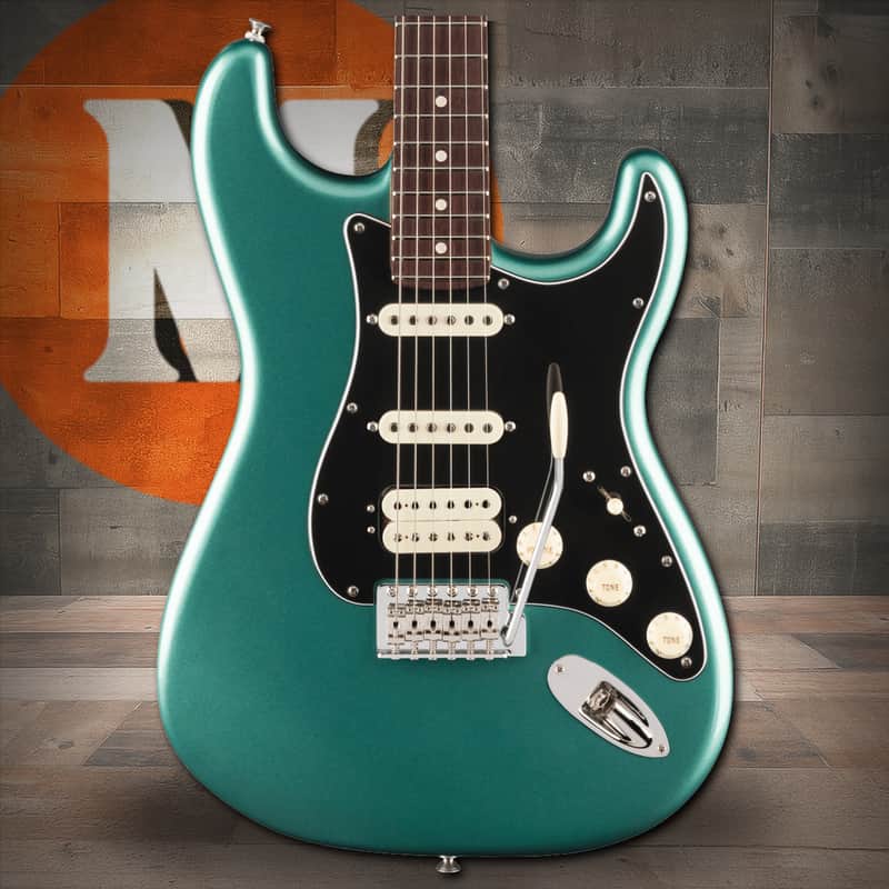 Fender American Professional Classic Stratocaster HSS, Rosewood Fingerboard - Faded Sherwood Green Metallic image 1