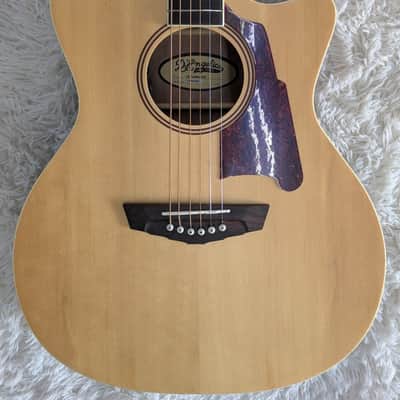 D'Angelico Premier Gramercy Solid Top Electric Acoustic Guitar - Natural Finish image 11