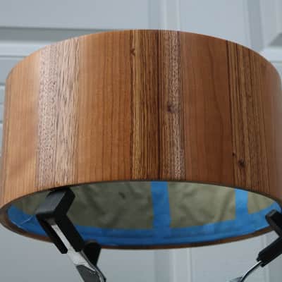 HHG drums PRE-SALE 14x7 Zebrawood/cherry Stave Snare 2020 Natural Satin Lacquer image 5