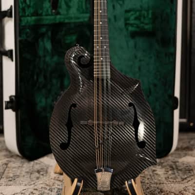 KLOS Full Carbon F-Style Mandolin KLOS EQ Acoustic/Electric with Fiberglass Hardshell Case image 14