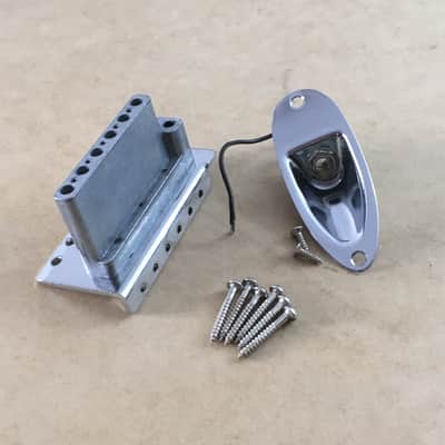 Lefty Light NOS Relic Fender Squier Guitar Bridge Fender Strat Strat Tremolo Kit 52mm 2 1/16” Spacing image 7
