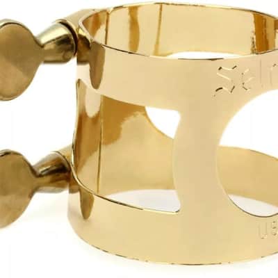 Selmer Alto Saxophone Gold Ligature • Free Shipping - Gold Color image 1